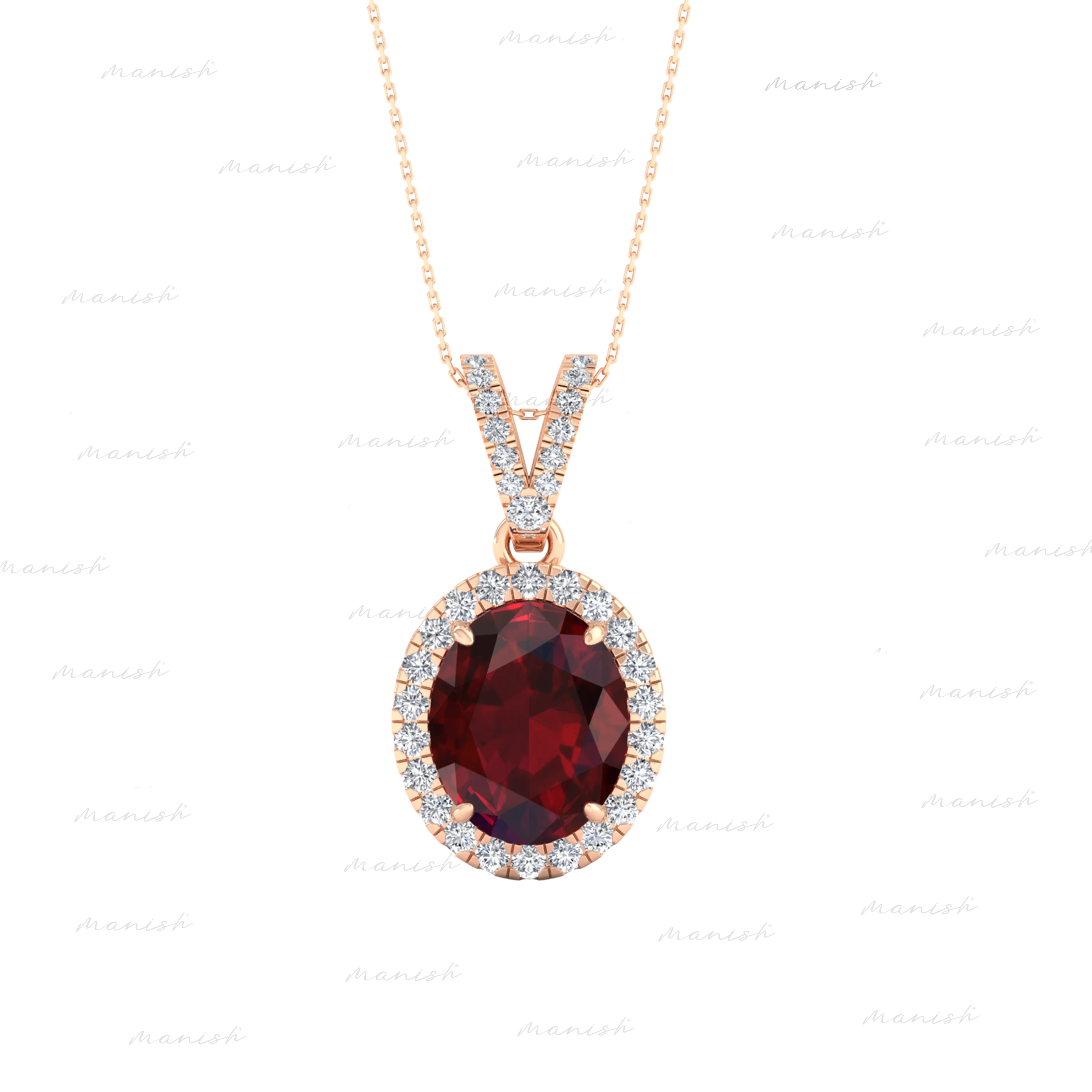 Diamond and Ruby Pendant